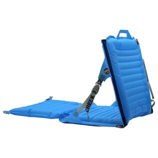 Crazy Creek Inflatable AirLounger Original Chair for Camping, Backpacking, Beaches, Comfort on All Terrains, Adjustable Straps, Compact Design, Dual Purpose, Chair and Pad in one, Big Sky Blue