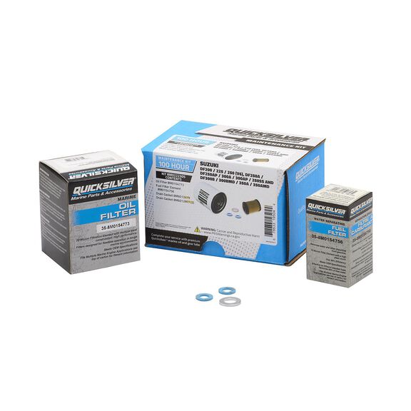 Quicksilver 8M0222305 100 Hour Maintenance Kit, Suzuki Various 200-350 image number 0