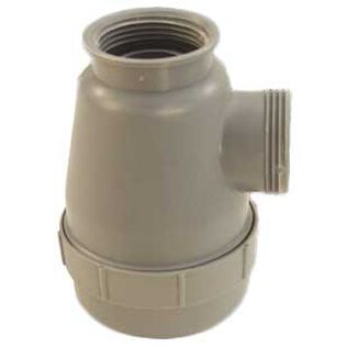 Trap Sink Drain, 1 1/4"-M Thread, No Top