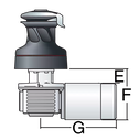 46 Electric Self-Tailing Radial All-Chrome Winch &mdash; 2 Speed image number 1