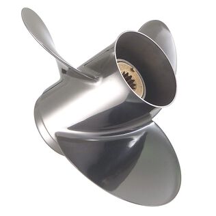 14 1/2" x 17" Quicksilver Silverado 3-Blade, RH, Stainless Steel Propeller