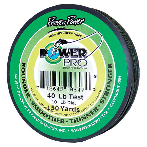 Spectra Braided Fishing Line, 40Lb, 150Yds, Green image number 0