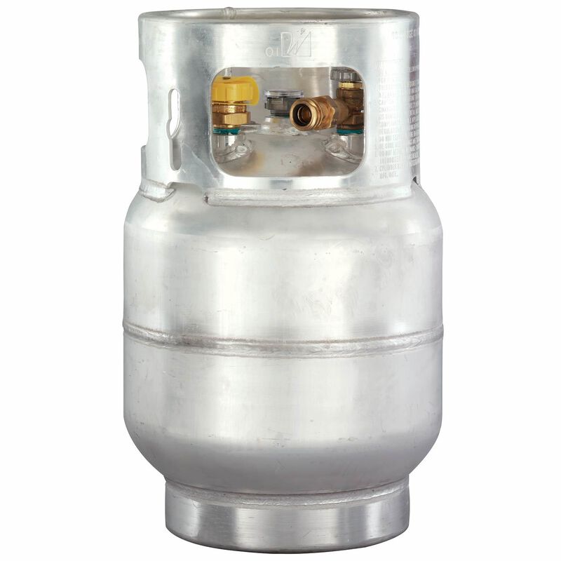 Aluminum LPG Cylinder, 20 lb. (5 gal) Vertical Orientation image number 0