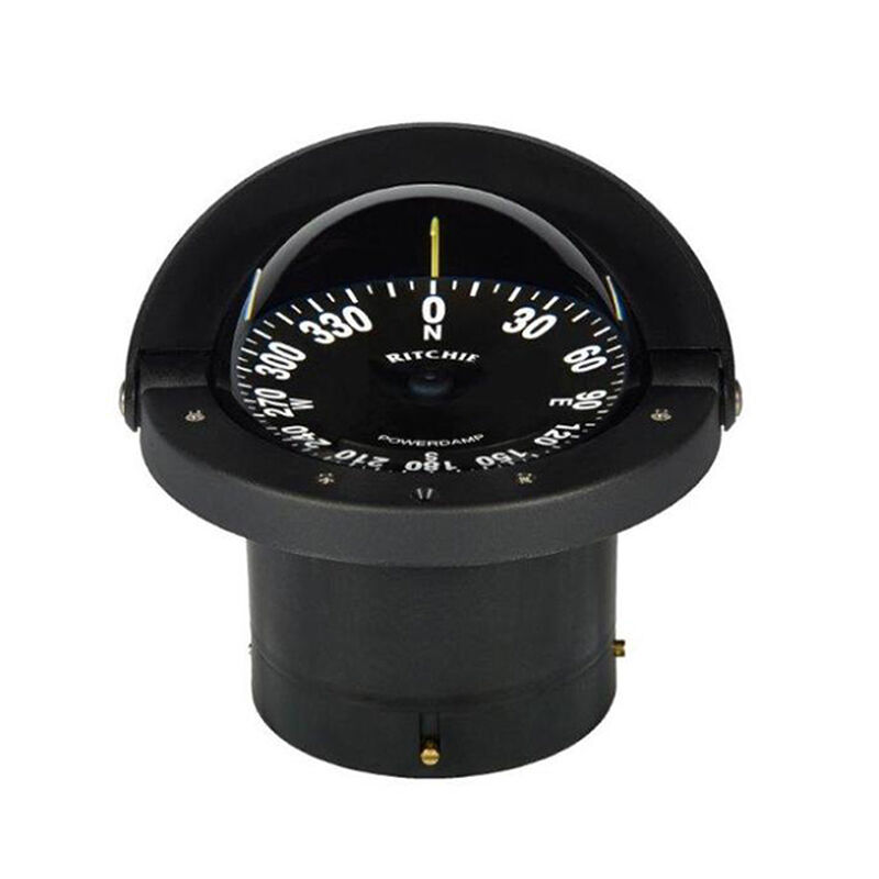 RITCHIE NAVIGATION FlushMount Navigator Compass, 41/2" PowerDamp Flat