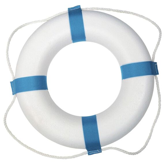 Taylor Made Decorative Ring Buoy 17" White/Blue #371 image number 0