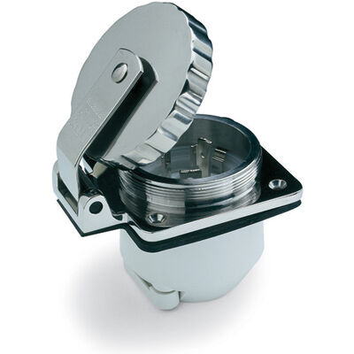Inlet, 16A 230V, Stainless Steel