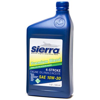 Sierra 10W-30 4 Stroke Conventional Marine Engine Oil, 1 Quart
