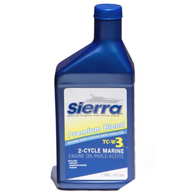 Sierra TC-W3 2 Stroke Conventional Marine Engine Oil, 1 Pint