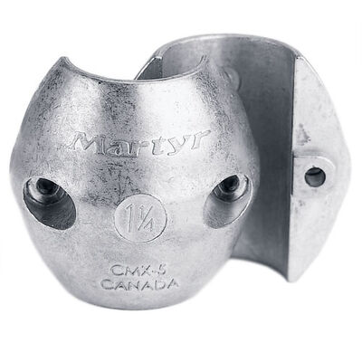 Streamlined Collar Zinc Anodes with Slot Head Screws