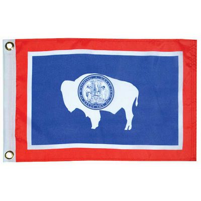 Wyoming State Flag, 12" x 18"
