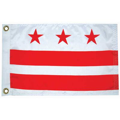 Washington DC State Flag, 12" x 18"