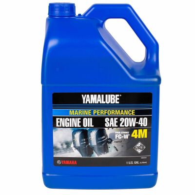 Yamalube 4M 20W-40 4 Stroke Conventional Marine Engine Oil, 1 Gallon