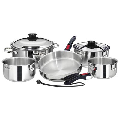 10-Piece Nesting Cookware, Stainless Steel Induction