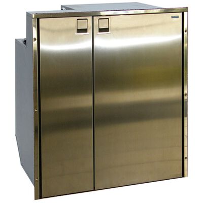 Cruise 200 Stainless Steel - Side by Side Fridge/Freezer - AC/DC, 4 Sided Stainless Steel Flange