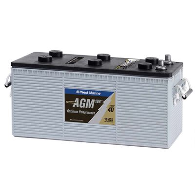 Group 4D Dual-Purpose AGM Battery, 198 Amp Hours
