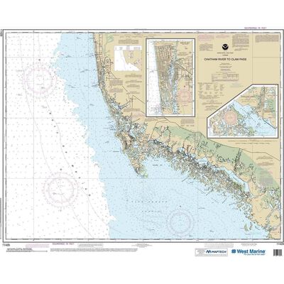 Maptech® NOAA Recreational Waterproof Chart-Chatham River to Clam Pass; Naples Bay; Everglades Harbor, 11429