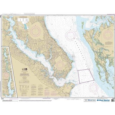 Maptech® NOAA Recreational Waterproof Chart-Chesapeake Bay Patuxent River and Vicinity, 12264