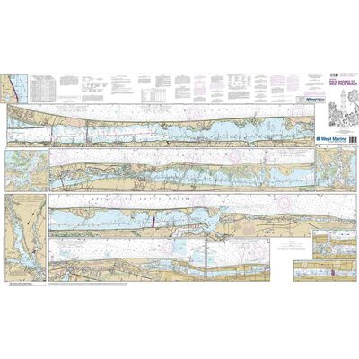 Maptech® NOAA Recreational Waterproof Chart-Intracoastal Waterway Palm Shores to West Palm Beach (11472)