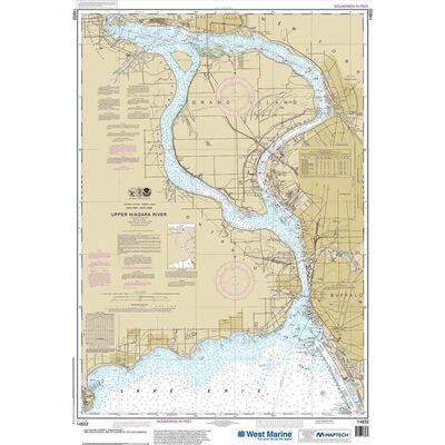 Maptech® NOAA Recreational Waterproof Chart-Niagara Falls to Buffalo, 14832