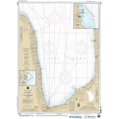 Maptech® NOAA Recreational Waterproof Chart-Port Huron to Pte aux Barques; Port Sanilac; Harbor Beach, 14862