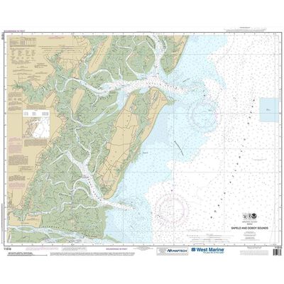 Maptech® NOAA Recreational Waterproof Chart-Sapelo and Doboy Sounds, 11510