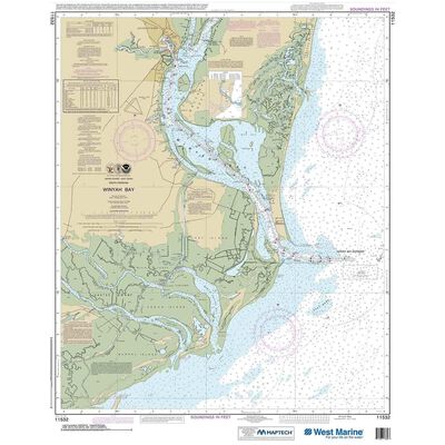 Maptech® NOAA Recreational Waterproof Chart-Winyah Bay, 11532