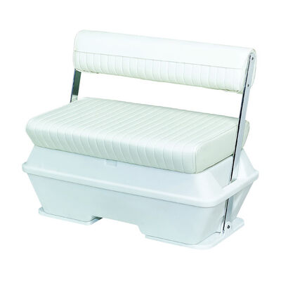 Deluxe Pontoon Series 50qt. Swingback Cooler Seat with Aluminum Arms