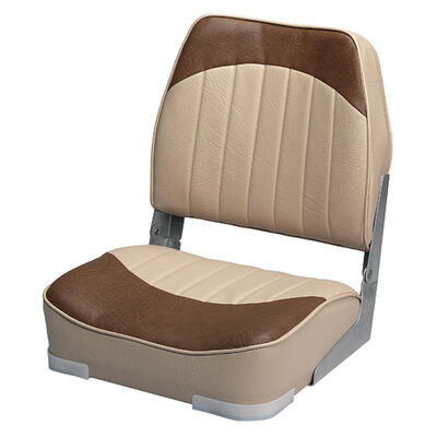 Low Back Boat Seat, Sand/Brown