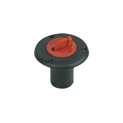 Nylon Deck Fill Cap with Red Color Coded Cap for Gas Hose, 1 1/2"