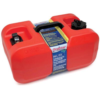 Under-Seat Portable Fuel Tank, 6 Gallons