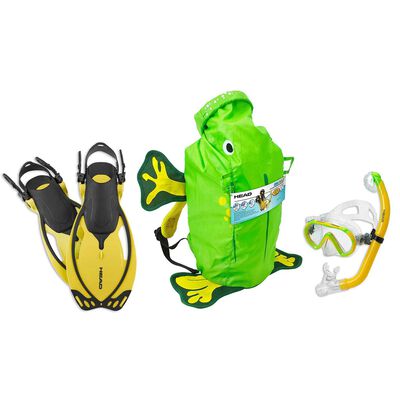Sea Pals Frog Themed Junior Snorkel Set, Large/X-Large