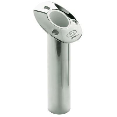 Stainless Steel 0 Rod & Cup Holder - Open - Round Top