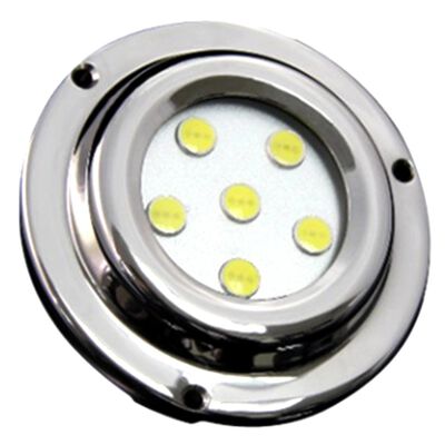 Round Six LED Surface Mount Light, Red