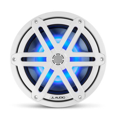 M3-770X-S-Gw-i 7.7" Marine Coaxial Speakers, White Sport Grilles with RGB LED Lighting