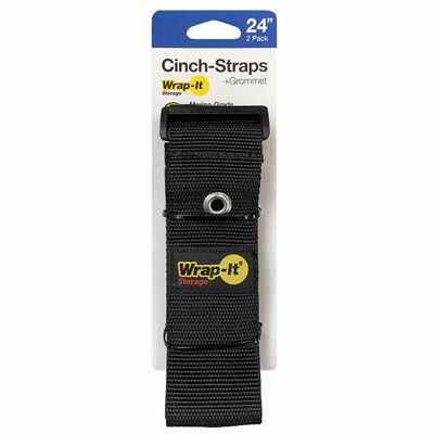 24" Cinch Straps with Grommet, 2-Pack