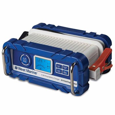 30 Amp Portable Battery Charger With 80 Amp Engine Start