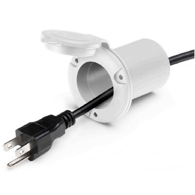 Universal AC Inlet Plug Holder, White