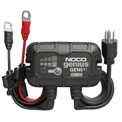 Noco Genius GEN5X1 Onboard Marine Battery Charger, 5 Amp, 12V, 1-Bank