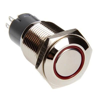 16mm LED Two Position Switch, Red