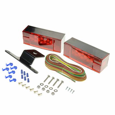 LED Low Profile Rectangle Trailer Light Kit