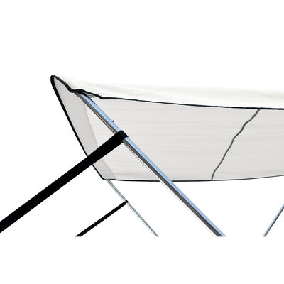 Collapsible/Removable 2-Bow Bimini Top, 47"-52" W x 42" H x 5'6" L