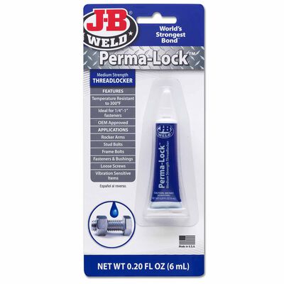 Perma-Lock Threadlocker, Medium Strength, 6 ml