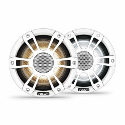 Signature Series 3i 6.5" 230-Watt CRGBW Marine Coaxial Sports White Marine Speakers, Pair