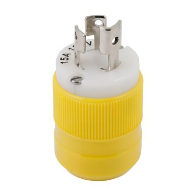 Locking Plug, 15A 125V, Yellow