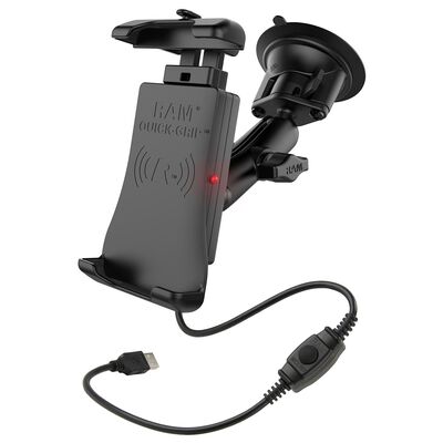 Quick-Grip™ Waterproof Wireless Charging Suction Cup Mount