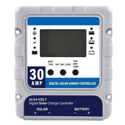 30Amp Digital Solar Charge Controller, 12V Batteries Including Lithium