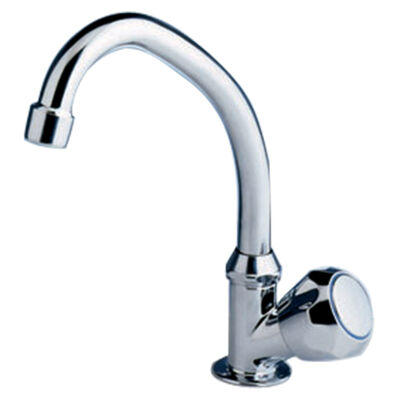 Cold Water Tap with Swivel Spout Marine Faucet, Chrome Finish