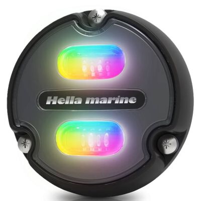 Apelo A1 Polymer RGB Underwater Light, Black Housing, Charcoal Lens