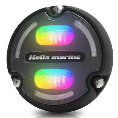Apelo A2 Aluminum RGB Underwater Light, Black Housing, Charcoal Lens