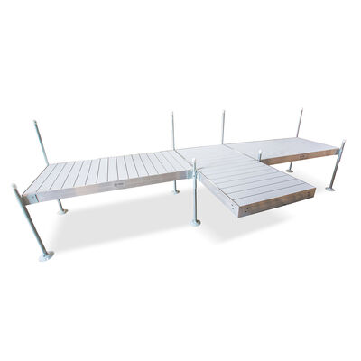 T-Shaped Aluminum Frame with Aluminum Platinum Series Decking Complete Dock Packages